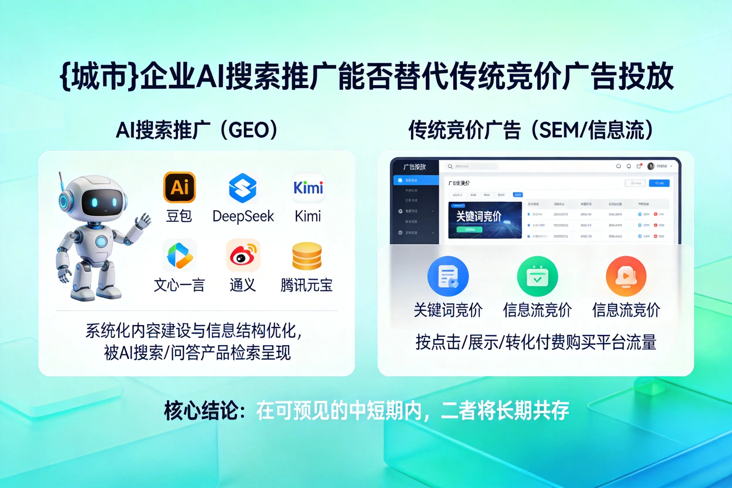 仙桃企业AI搜索推广能否替代传统竞价广告投放