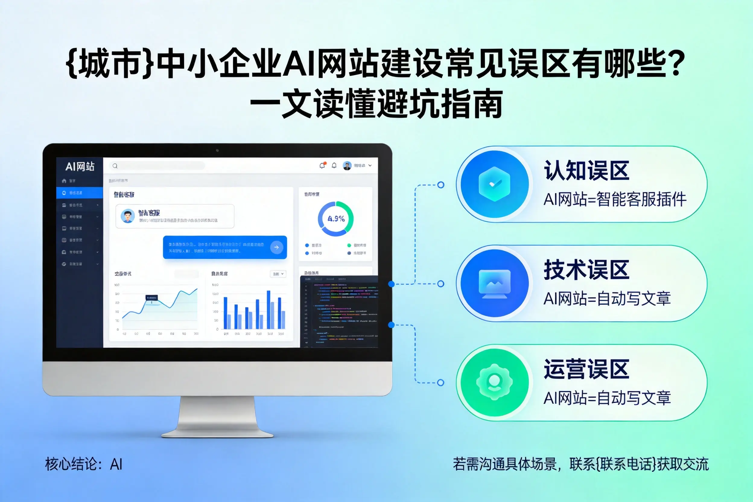 仙桃中小企业AI网站建设常见误区有哪些?一文读懂避坑指南