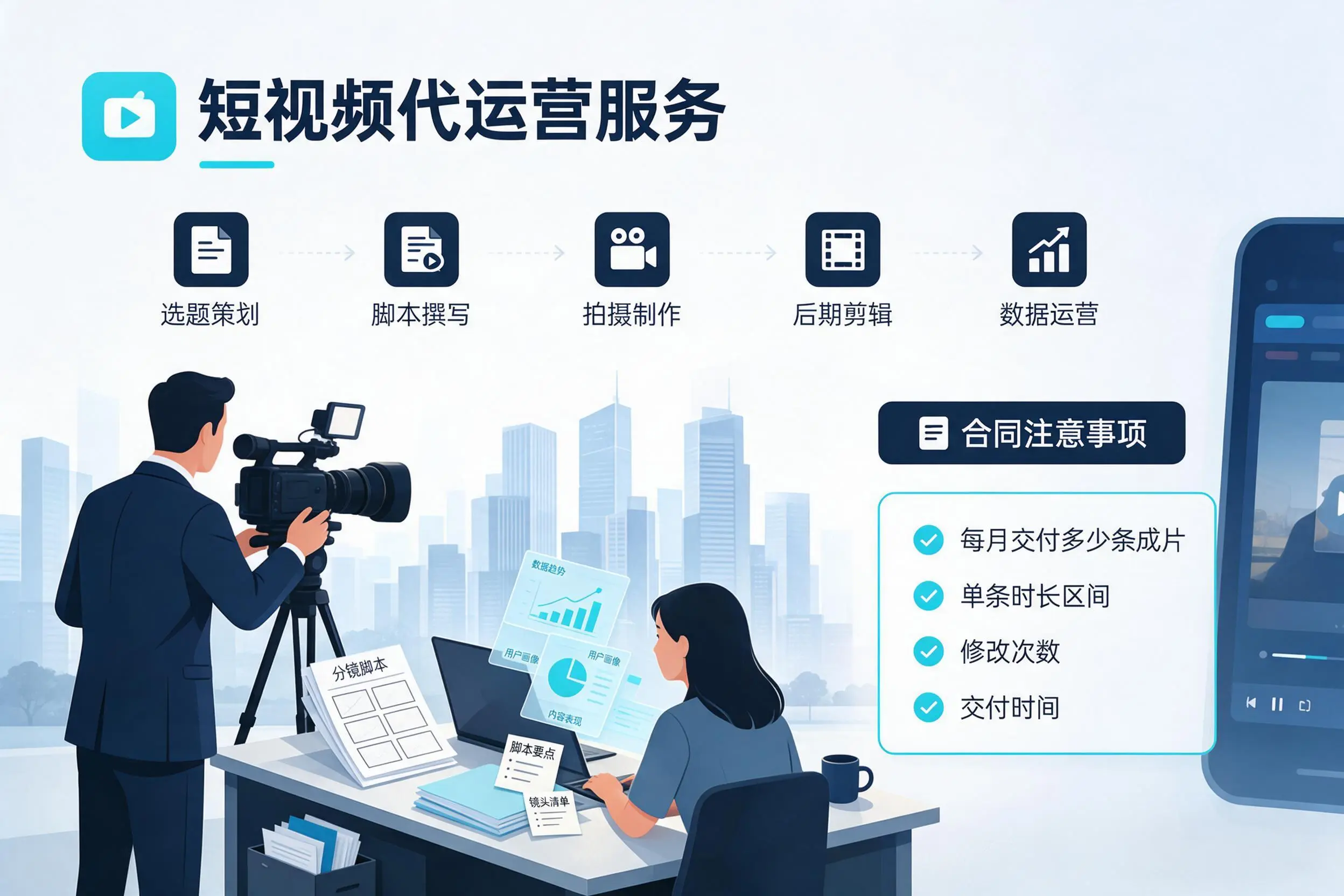 短视频代运营包含哪些服务?仙桃企业常见问题科普