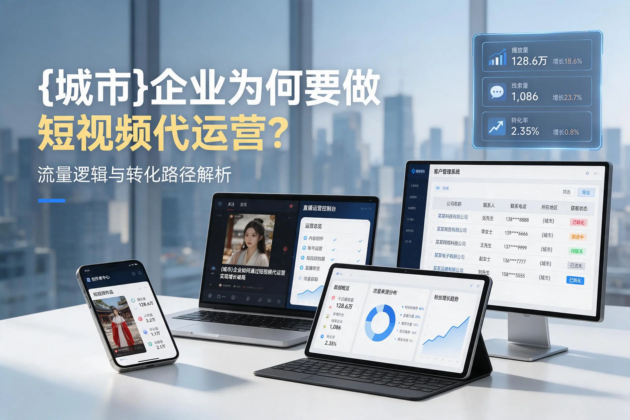 仙桃企业为何要做短视频代运营?流量逻辑与转化路径解析
