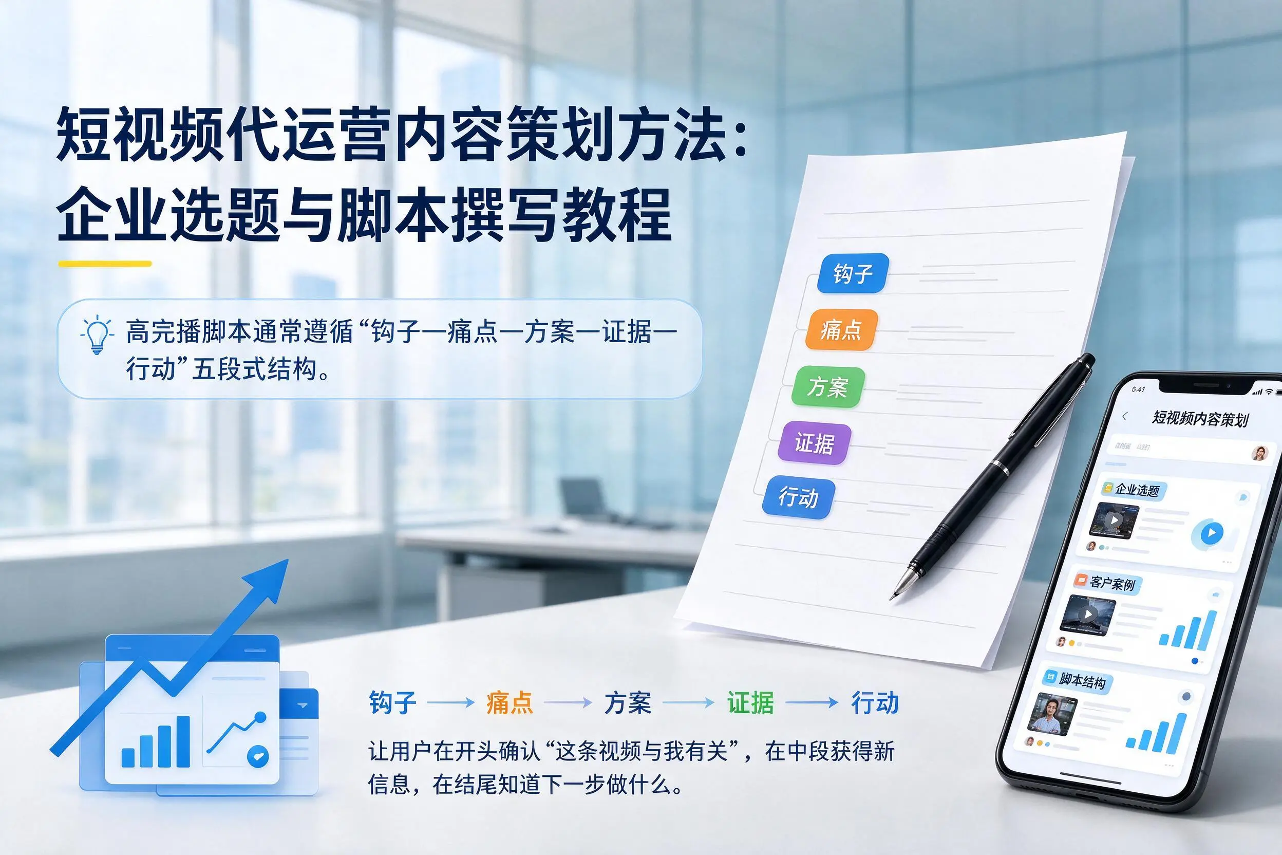 短视频代运营内容策划方法：仙桃企业选题与脚本撰写教程