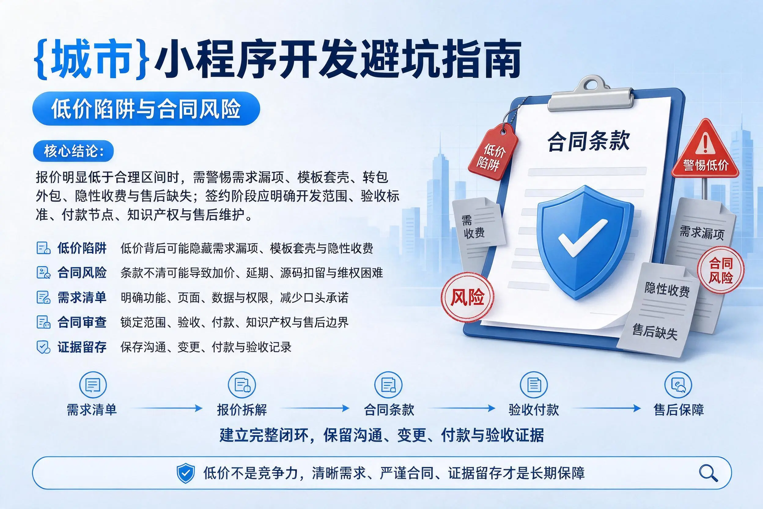 仙桃小程序开发避坑指南:低价陷阱与合同风险