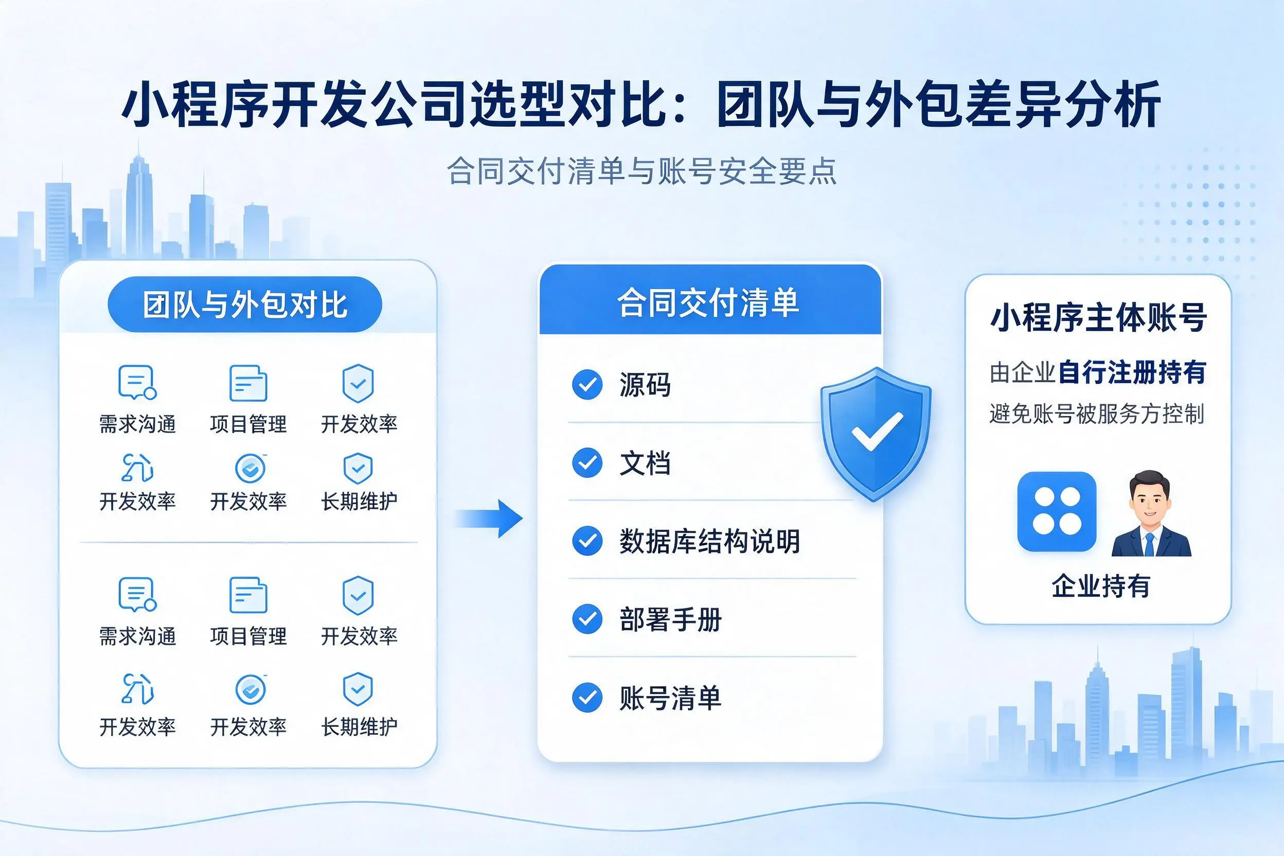 仙桃小程序开发公司选型对比:团队与外包差异分析