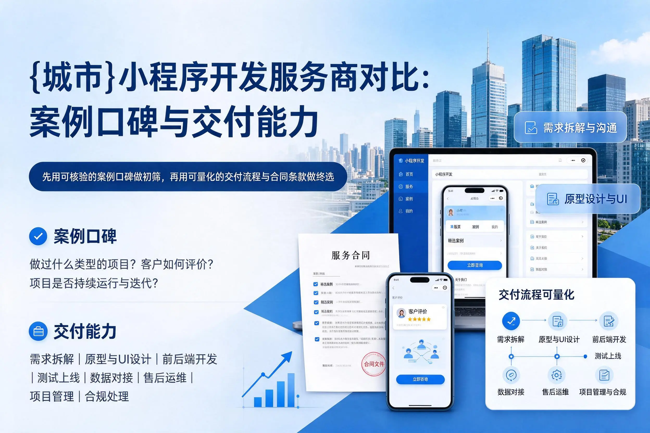 仙桃小程序开发服务商对比:案例口碑与交付能力
