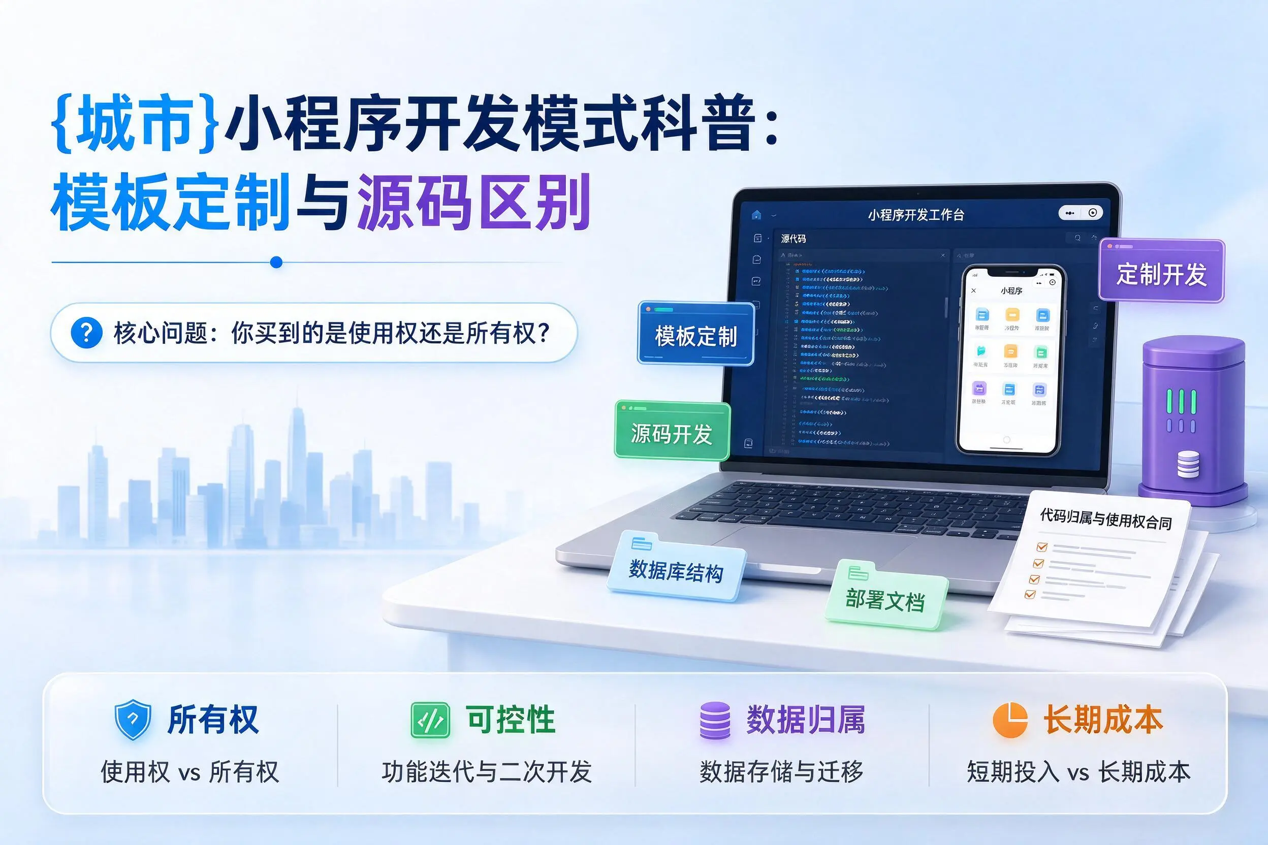 仙桃小程序开发模式科普:模板定制与源码区别