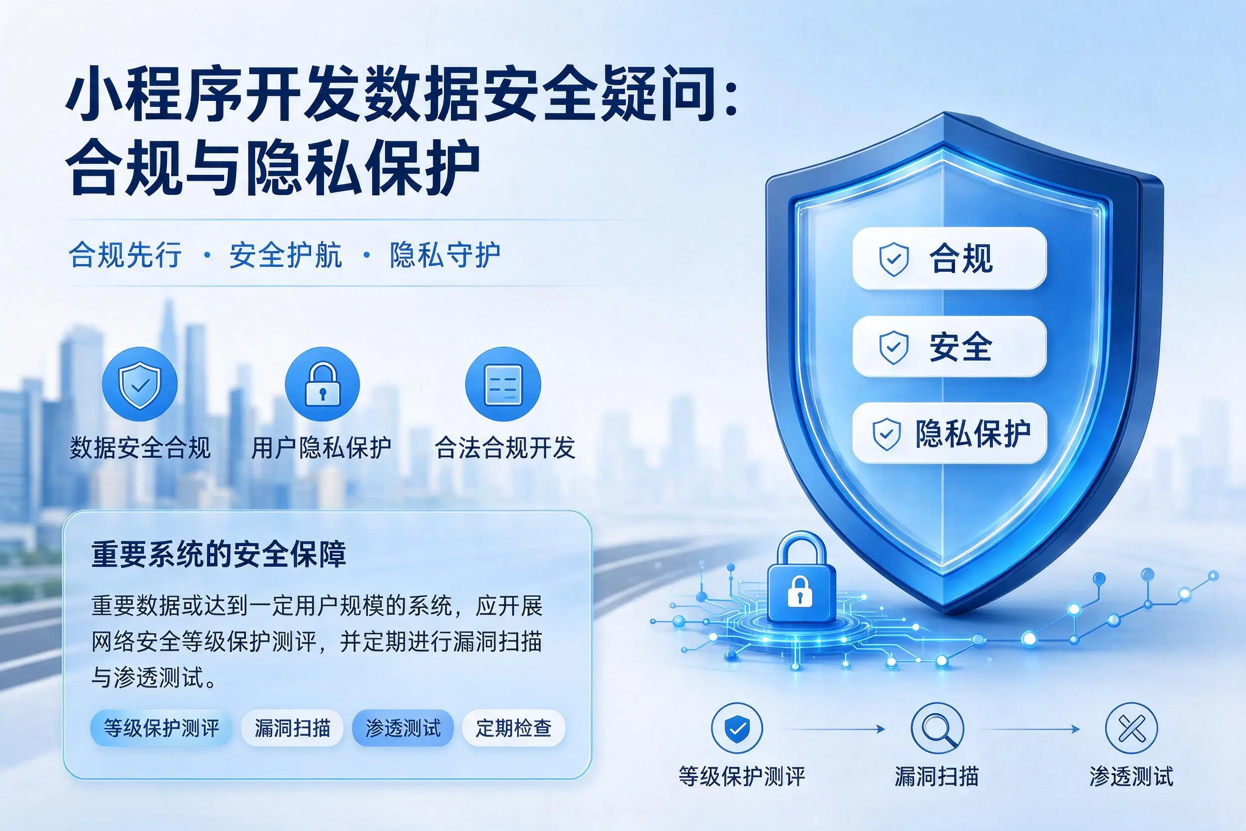 仙桃小程序开发数据安全疑问:合规与隐私保护