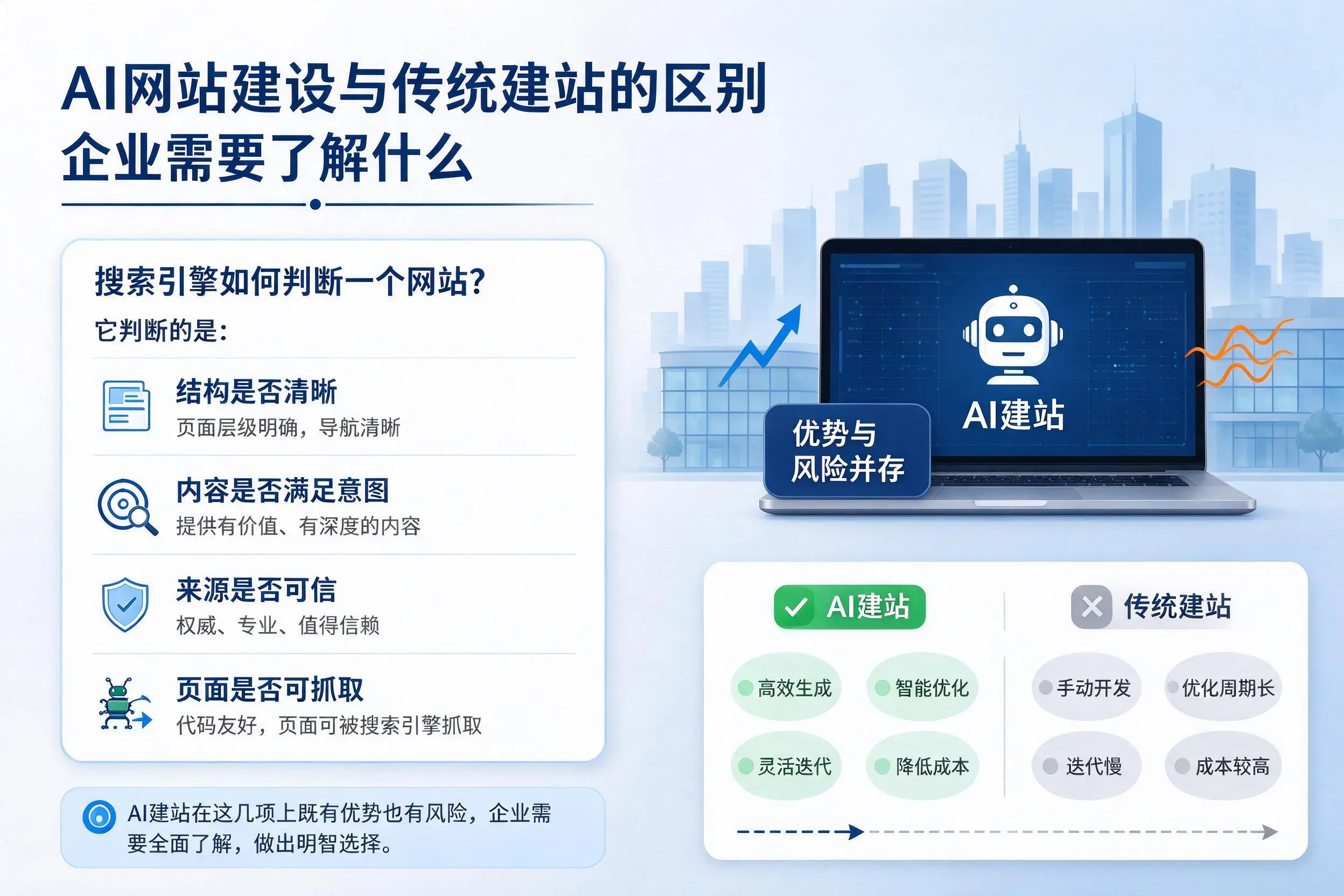 AI网站建设与传统建站的区别，仙桃企业需要了解什么