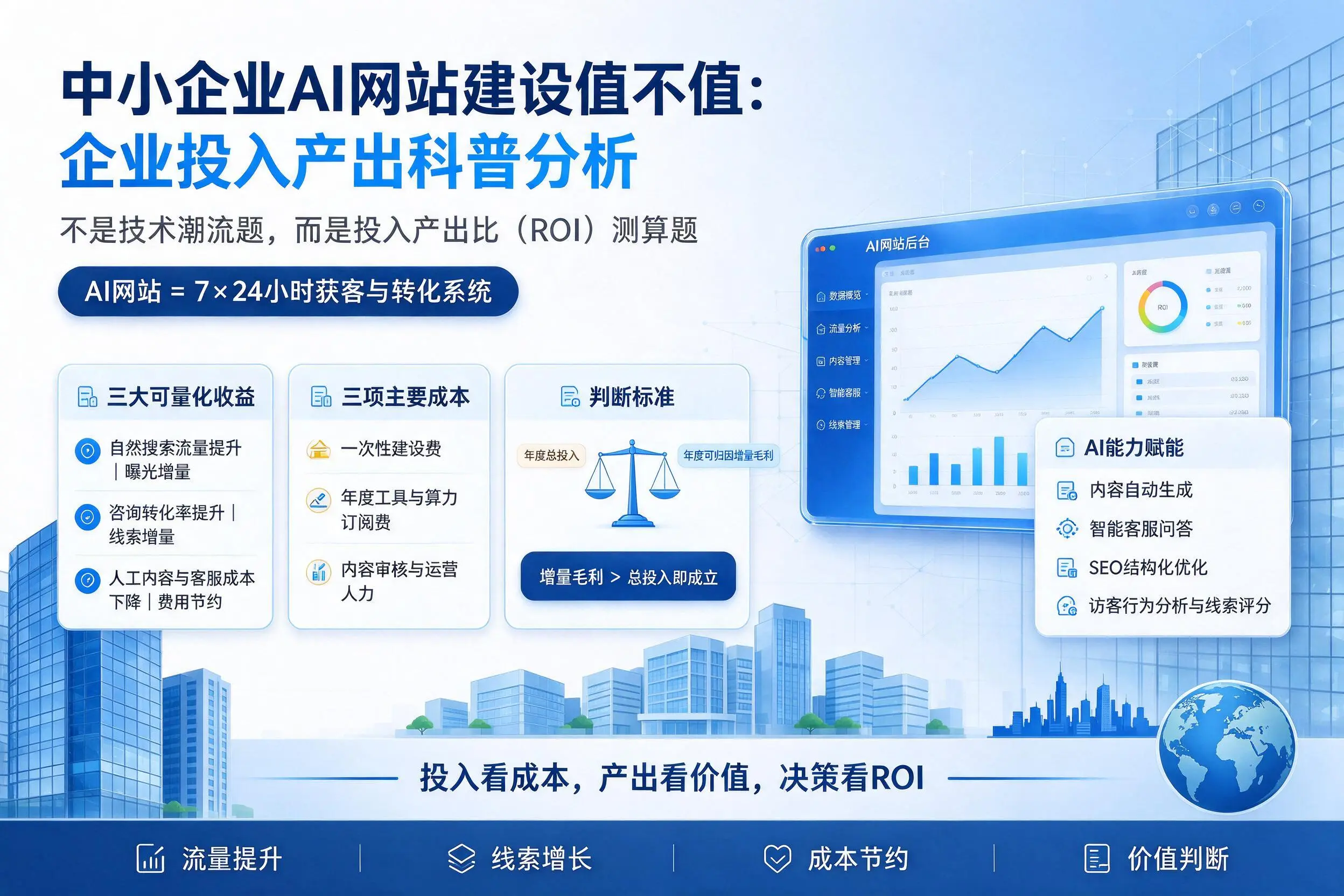 中小企业AI网站建设值不值:仙桃企业投入产出科普分析