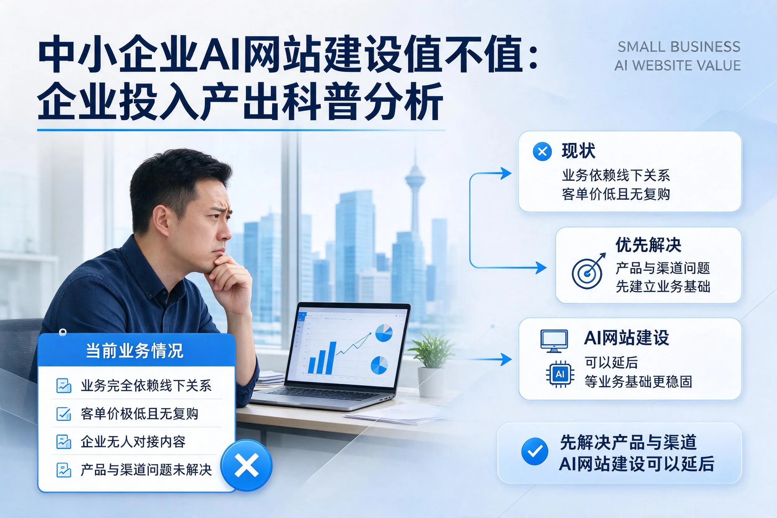 中小企业AI网站建设值不值:仙桃企业投入产出科普分析
