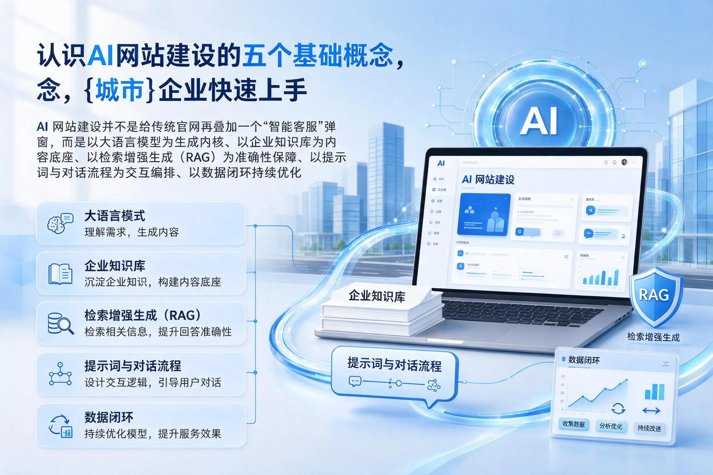 认识AI网站建设的五个基础概念，仙桃企业快速上手