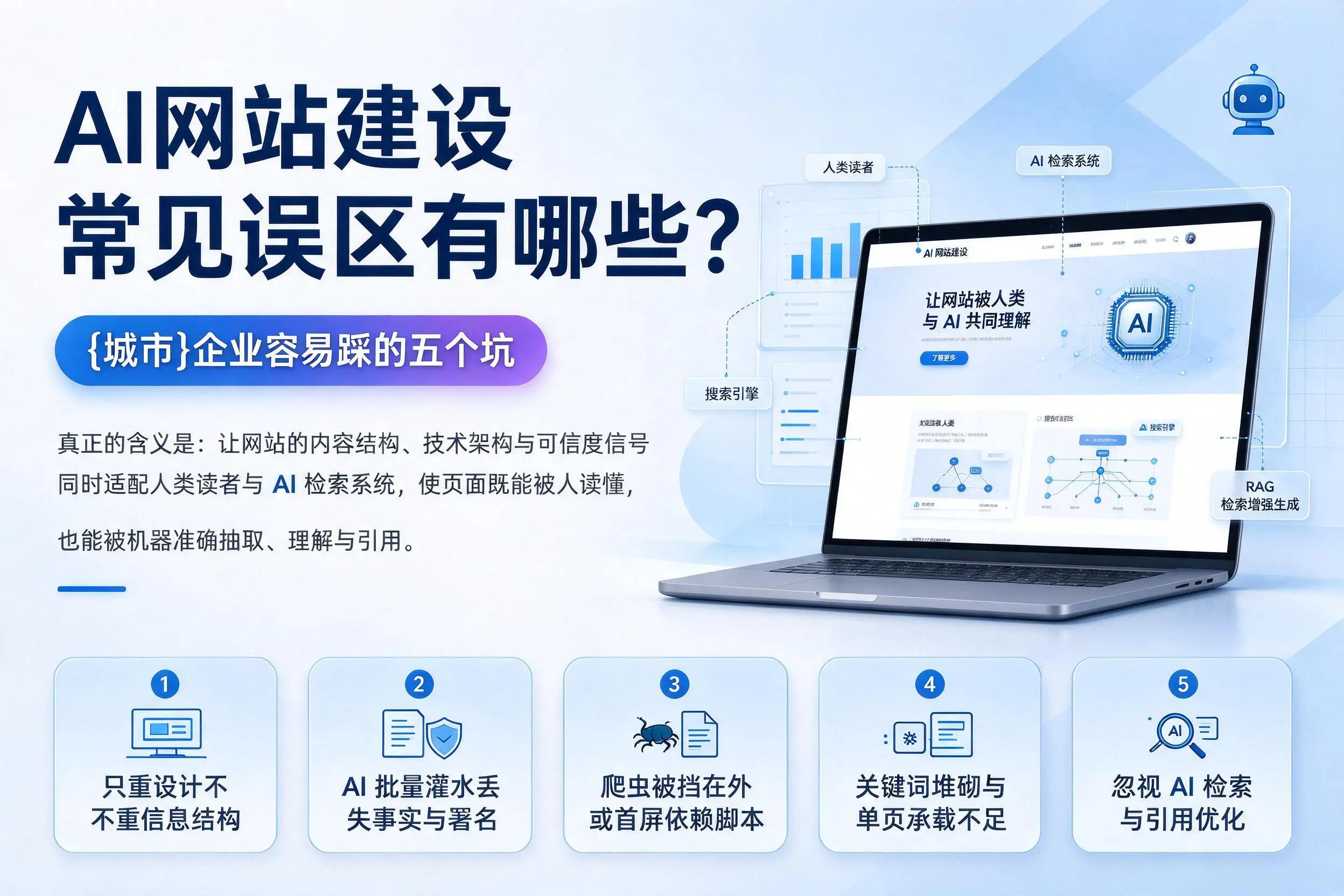 AI网站建设常见误区有哪些?仙桃企业容易踩的五个坑
