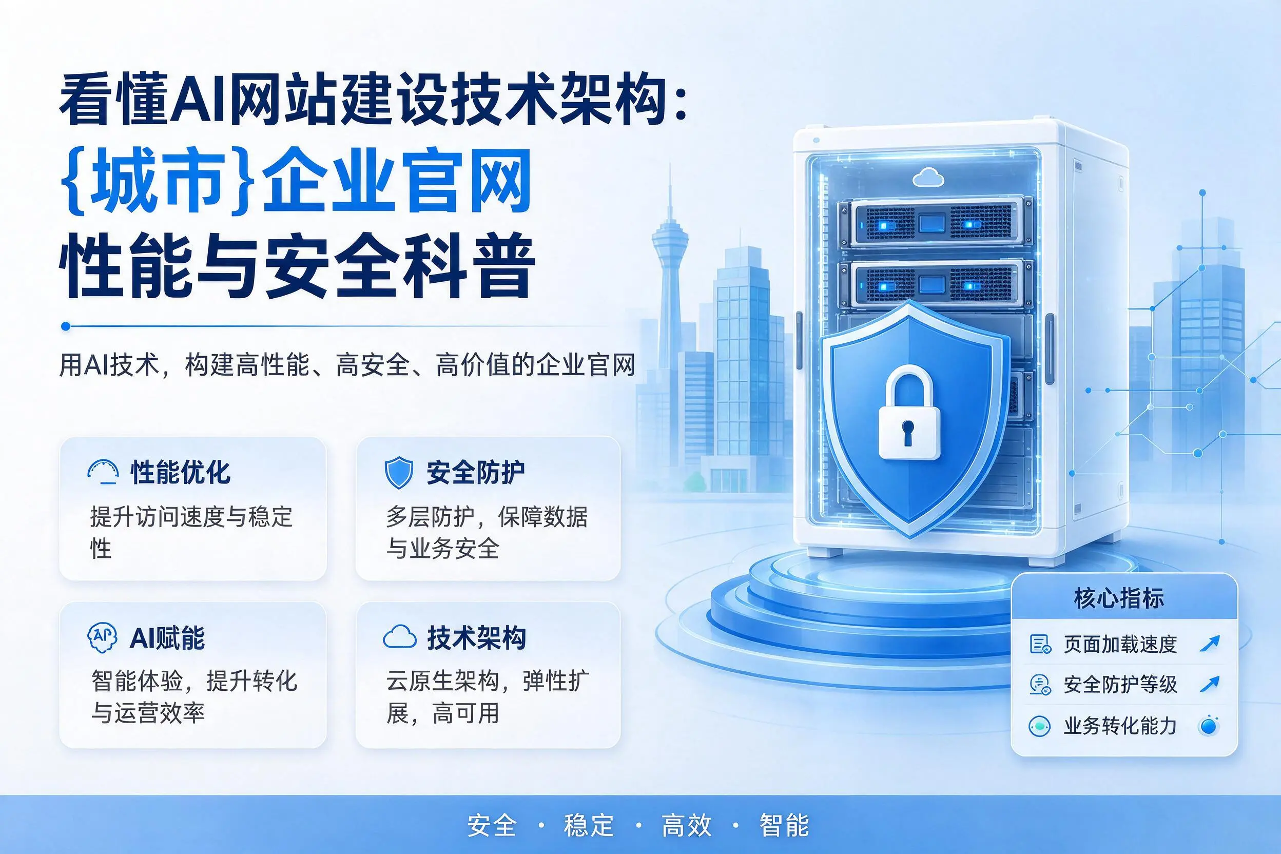 看懂AI网站建设技术架构：仙桃企业官网性能与安全科普