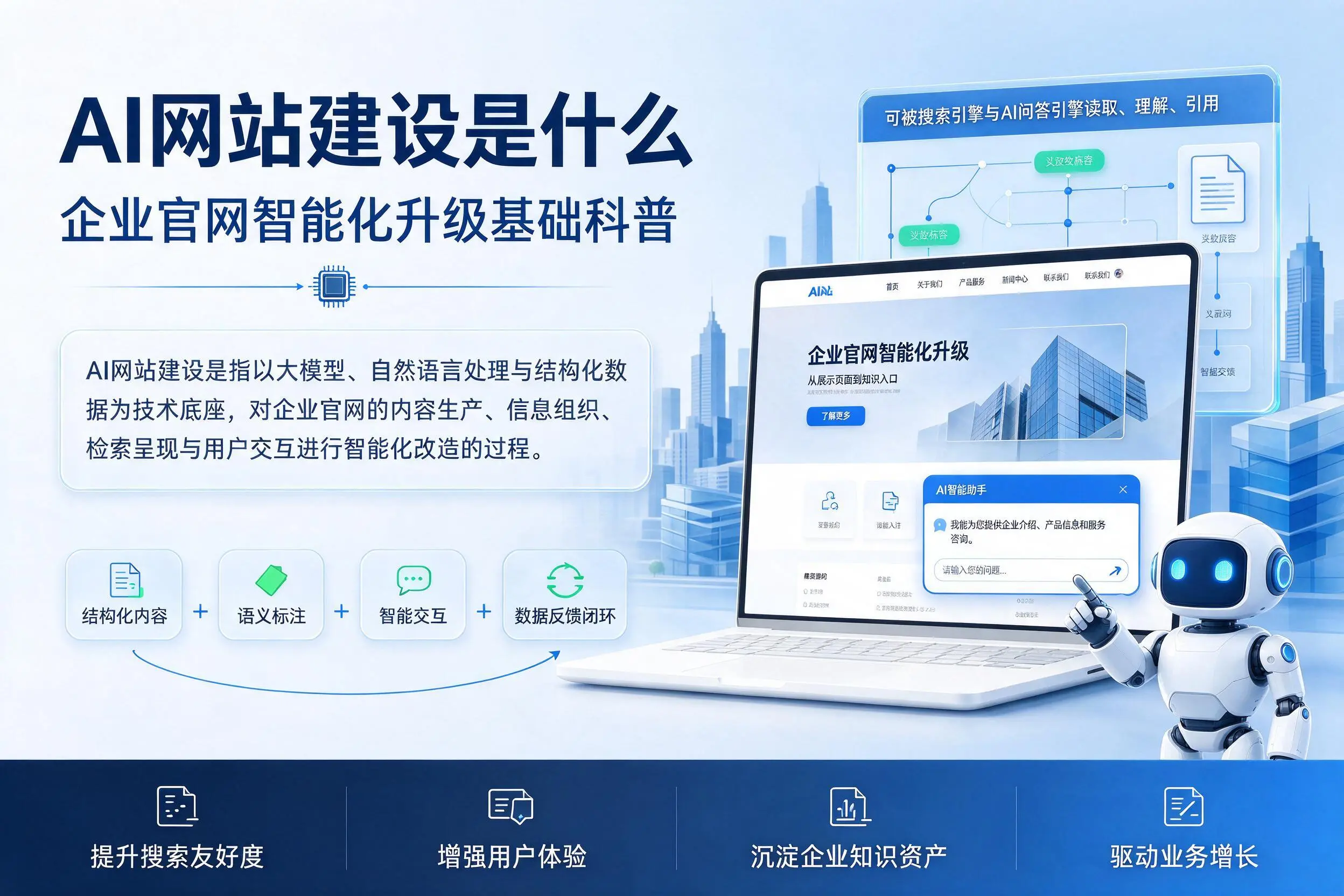 AI网站建设是什么:仙桃企业官网智能化升级基础科普