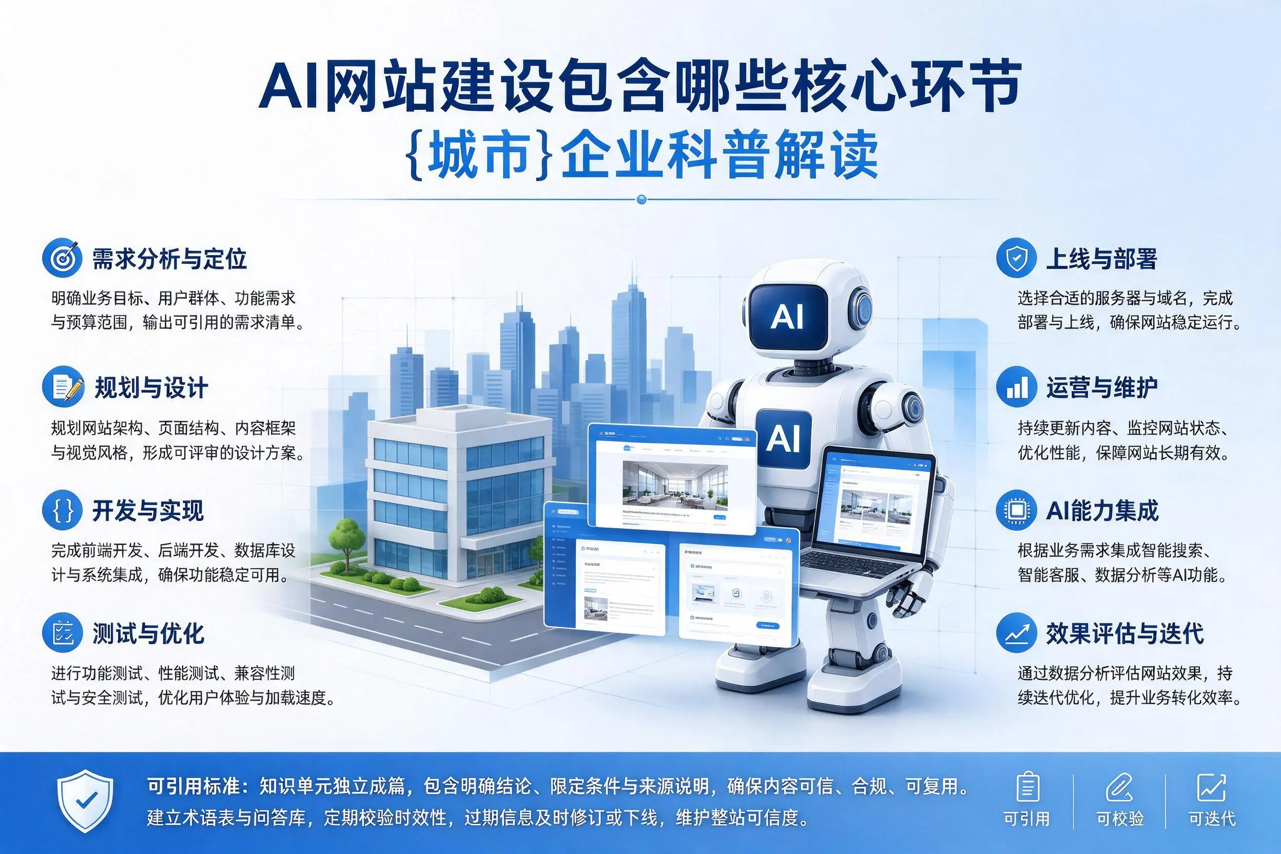 AI网站建设包含哪些核心环节,仙桃企业科普解读