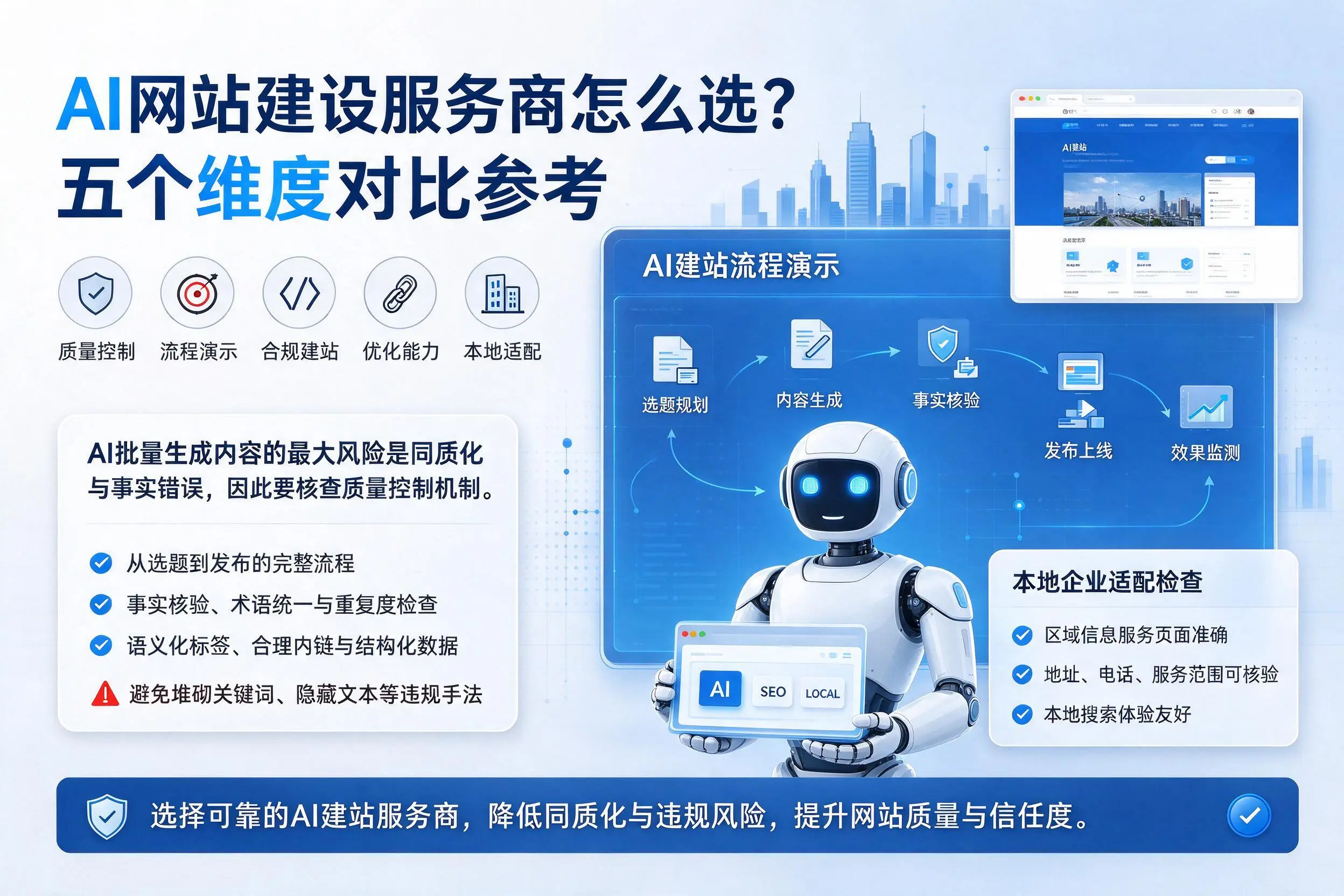 仙桃AI网站建设服务商怎么选？五个维度对比参考