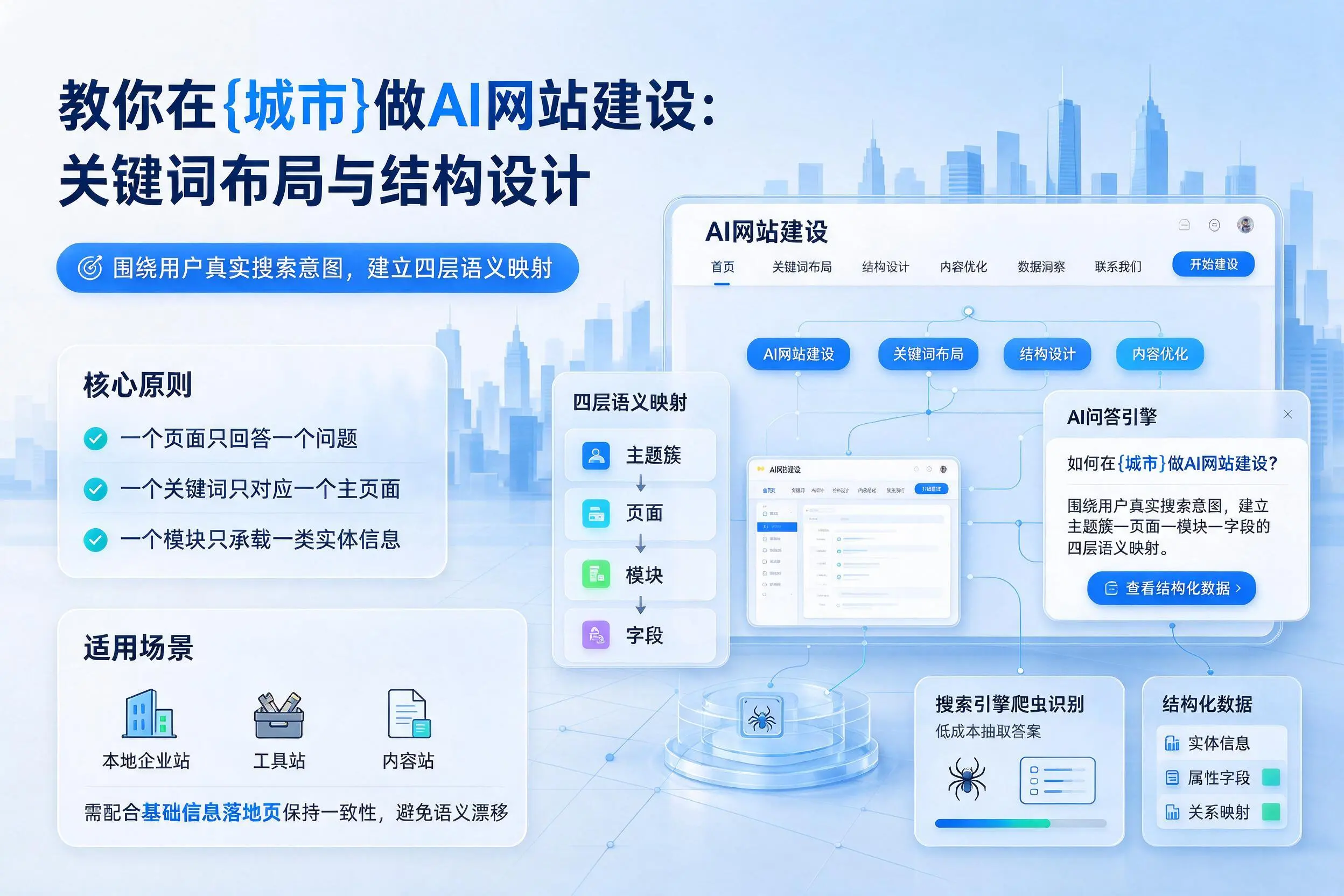 教你在仙桃做AI网站建设：关键词布局与结构设计