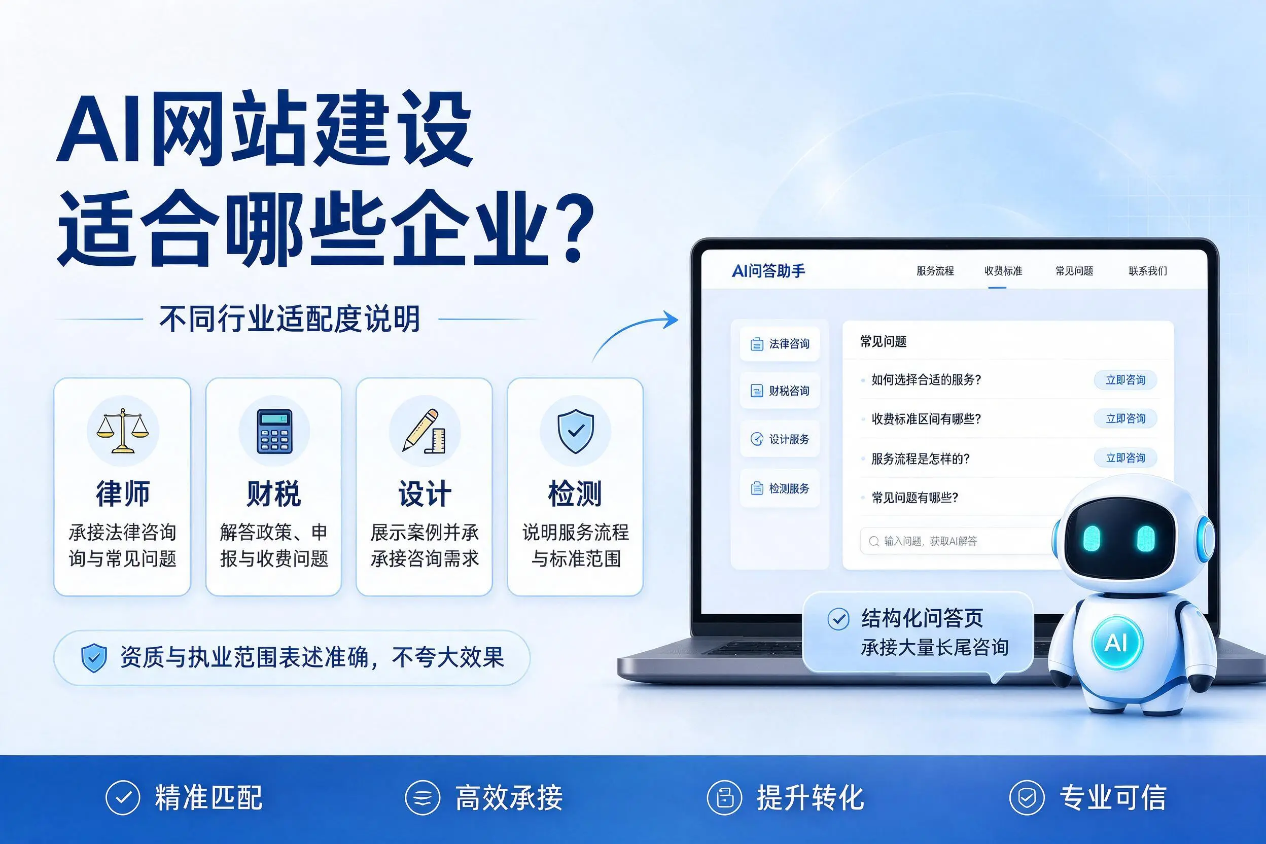 AI网站建设适合哪些企业？仙桃不同行业适配度说明